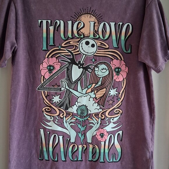 Disney The Nightmare Before Christmas Short Sleeve Tee Shirt Women's Size S - Picture 4 of 14